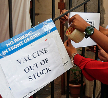 Why did India run short of vaccines?